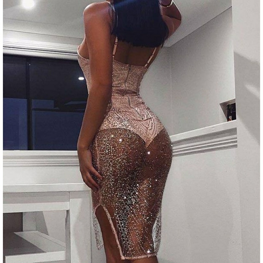 Sheer bodycon dress